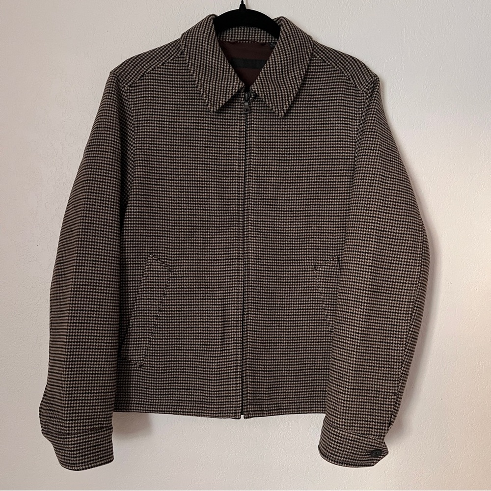 Uniqlo — XS Single Collar Short Blouson (Houndstooth)